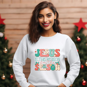 Retro Pastel Jesus ist der Grund für die Jahreszei Sweatshirt