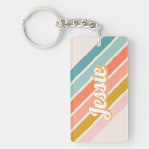 Retro Pastel Rainbow Nom personnalisé