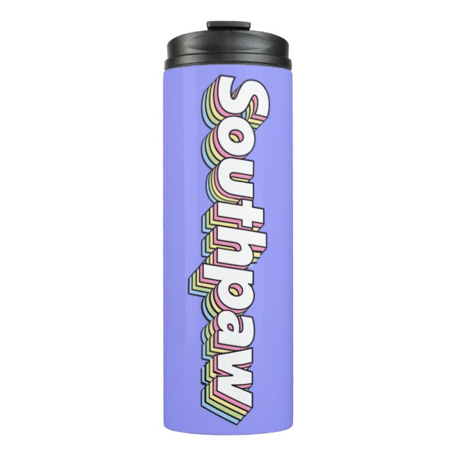 Retro Pastel Southpaw Thermal Tumbler 1970er Thermosbecher (Vorderseite)