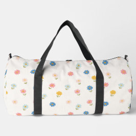 Retro-Pastell-Blumen-Baby Duffle Bag