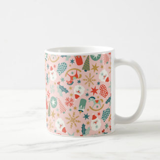 Retro-Pastell-Weihnachten Kaffeetasse