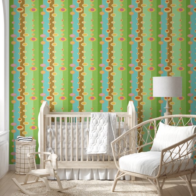 Retro Pastellbrille 70er Tapete (Kinder)