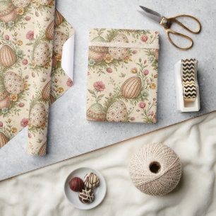 Retro Pastellfarben Ostereier Packpapier