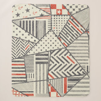 Retro-Patchwork: Abstrakte geometrische Gestaltung Sherpadecke