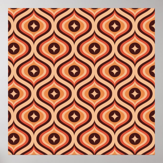Retro Pattern Poster (Vorne)