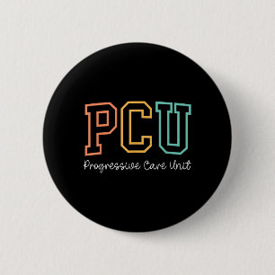 Retro PCU Progressive Care Unit RN Krankenschweste Button