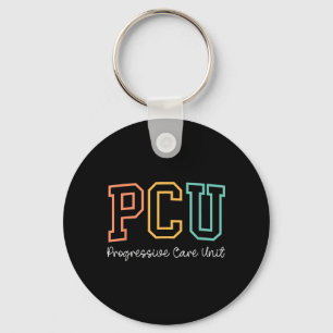 Retro PCU Progressive Care Unit RN Krankenschweste Schlüsselanhänger