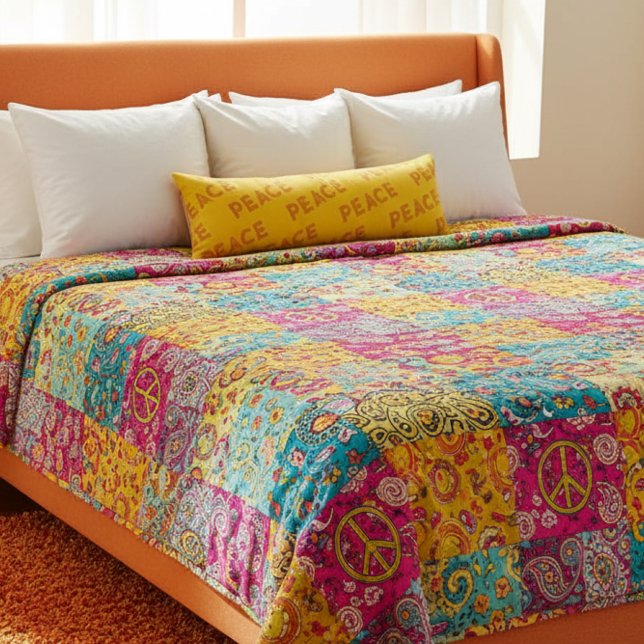 Retro Peace Body Kissen (Von Creator hochgeladen)