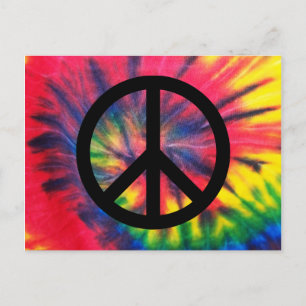 Retro Peace Postkarte