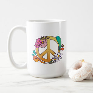 Retro Peace Sign 150er Jahre Tasse
