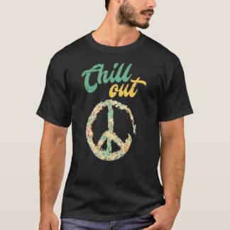Retro Peace Sign Chill Out T-Shirt