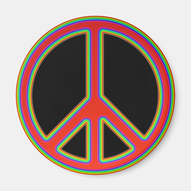 RETRO PEACE SIGN MAGNET (Vorne)
