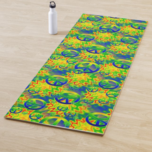 Retro Peace Signs Yoga Mat Yogamatte (Beispiel)
