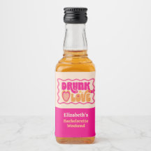 Retro Peach Drunk in Love Bachelorette Weekend