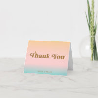 Retro Peach Pastel Gradient Einzigartiges Bright W