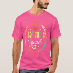 Retro Pediatrics Squad Heart Peds Registered Nurve T-Shirt