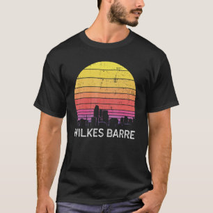 Retro Pennsylvania Wilkes Barre Skyline Vintag T-Shirt