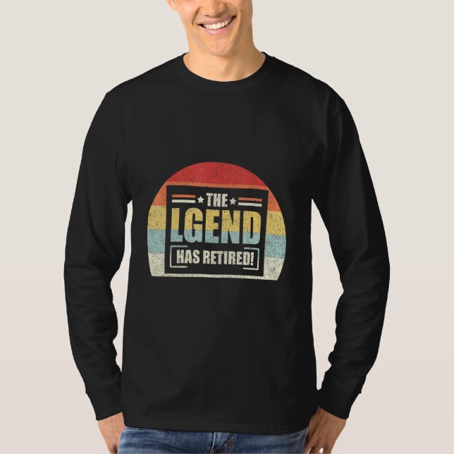 Retro-Pensionierung der Legende hat Boss Manag T-Shirt (Vorderseite)