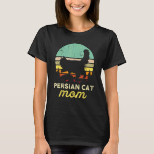 Retro Perserkatze Mutter Geschenk Haustierbesitzer T-Shirt