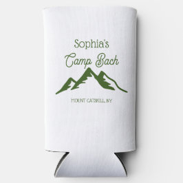 Retro Personalisiert Camp Bach Gebirge weiß Selters Dosenkühler