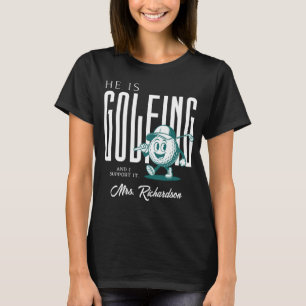 Retro personalisierte Schrift Mrs White lustige Go T-Shirt