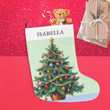 Retro Personalisierte Weihnachtsbaume