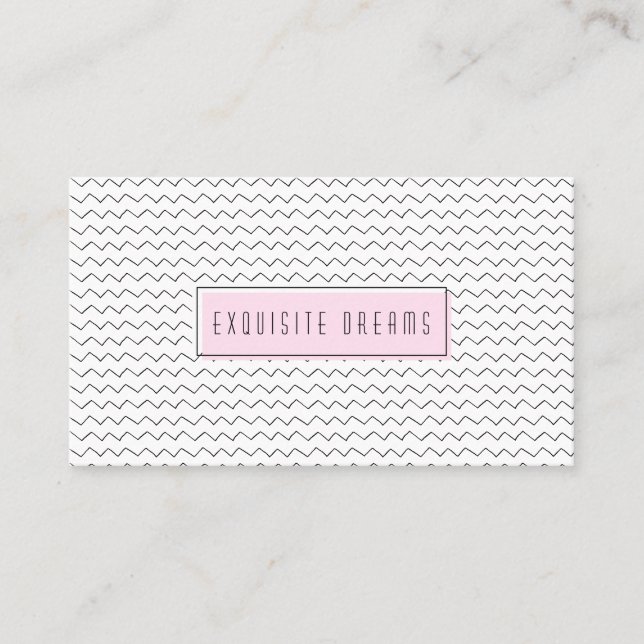 Retro persönlicher Mode-Stylistchic-Einzelhandel Visitenkarte (Vorderseite)