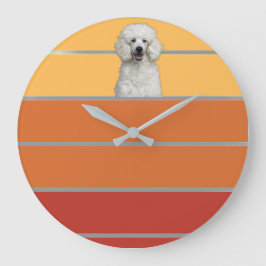 Retro Pet Große Wanduhr