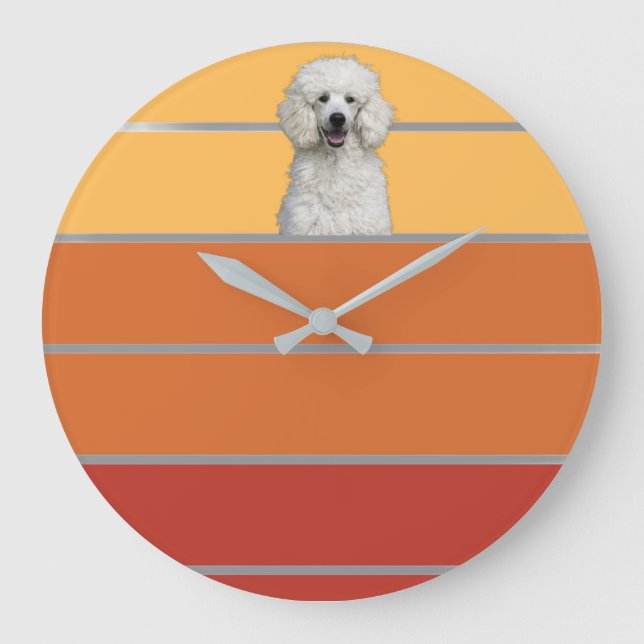 Retro Pet Große Wanduhr (Vorderseite)