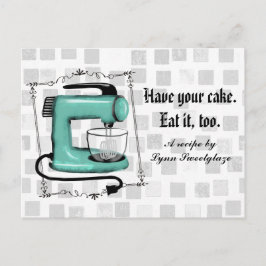 Retro Pfefferminzkarton Mixer Backplatte Rezept Ka Postkarte