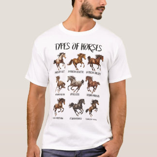 Retro-Pferderennarten T-Shirt
