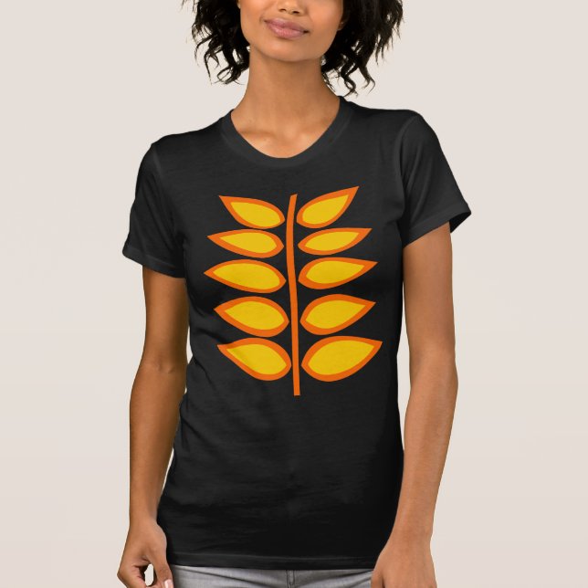 Retro-Pflanze - orange T-Shirt (Vorderseite)