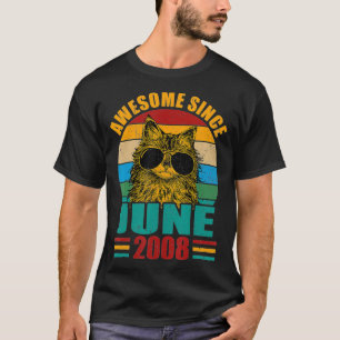 Retro Phantastisch seit Juni 2008 14. Geburtstag 1 T-Shirt