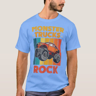 Retro Phantastische Monster Trucks Rock Tricks Stu T-Shirt