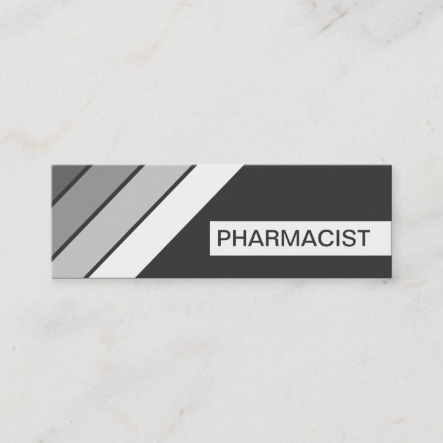 Retro-PHARMACIST Mini Visitenkarte (Vorderseite)