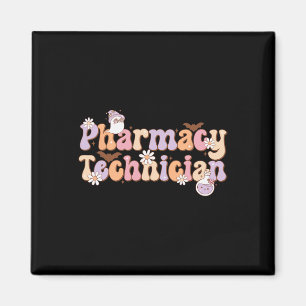 Retro Pharmacy Technician Halloween Spooky Pharma Magnet