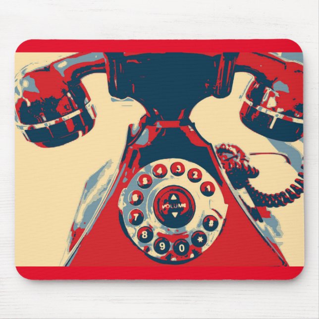 Retro Phone Mousepad (Vorne)