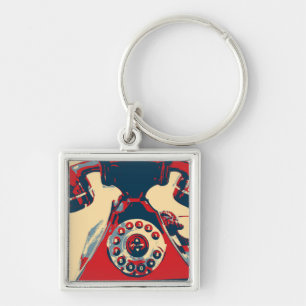 Retro Phone Schlüsselanhänger