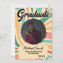 Retro Photo Super 2023 Faire-part de graduation