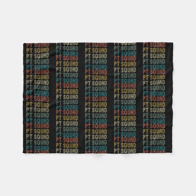 Retro Physical Therapy PT Squad Therapist Idee  Fleecedecke (Vorderseite (Horizontal))