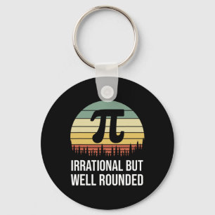 Retro Pi Day irrational, aber gut gerundete lustig Schlüsselanhänger
