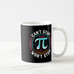 Retro Pi Day Mathematical kann nicht aufhalten Won Kaffeetasse