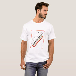Retro-Piano-Tastatur-T-Shirt neu T-Shirt