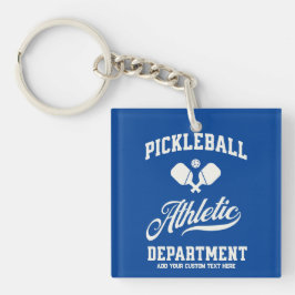 Retro Pickleball Athletic Department Custom Schlüsselanhänger