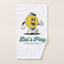 Retro Pickleball Cartoon Mascot Personalisiert Swe