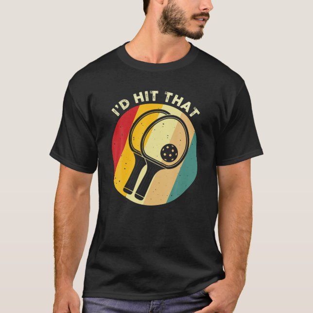 Retro Pickleball Funny, ich hatte das Pickleball L T-Shirt (Vorderseite)