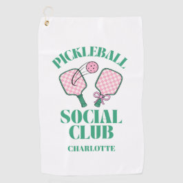 Retro Pickleball Social Club Golfhandtuch