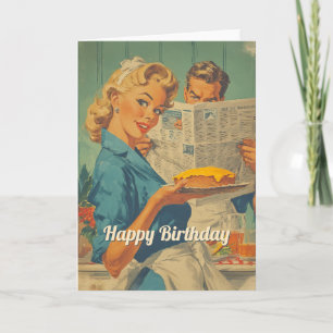 Retro-Pie und Papier-Charm Einladung