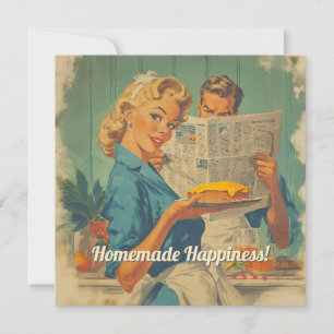 Retro-Pie und Papier-Charme Einladung