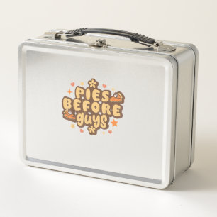 Retro Pies vor Typ Funny Erntedank Pies Metall Brotdose